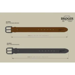 Bælte – Broger Alaska Sort 90cm