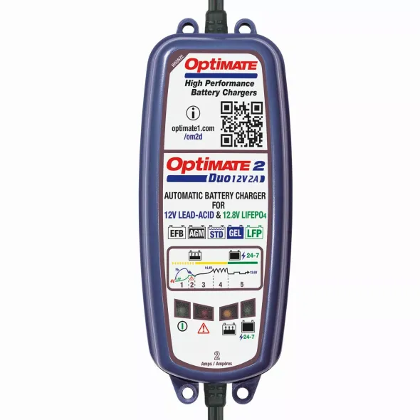 MC-Batterilader – Optimate 2 Duo