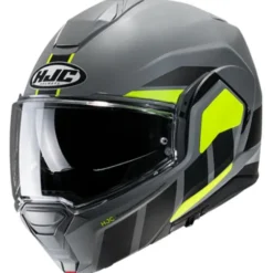 MC Flip Up hjelm – HJC I100 Beis MC3HSF Grå/Fluo