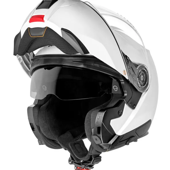 MC Flip Up hjelm – Schuberth C5 ANC Gloss hvid