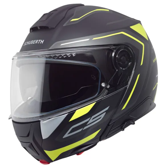 MC Flip Up hjelm – Schuberth C5 Omega Yellow