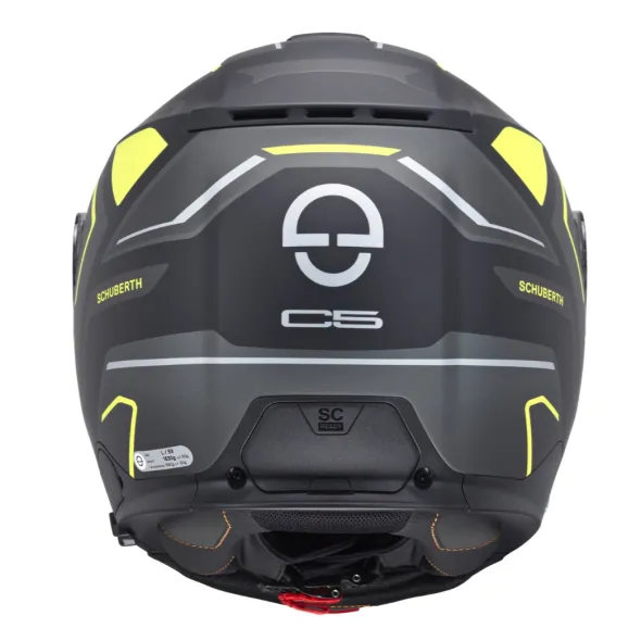 MC Flip Up hjelm – Schuberth C5 Omega Yellow