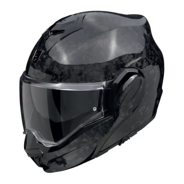 MC Flip Up Hjelm – Scorpion EXO-Tech Evo Onyx Carbon