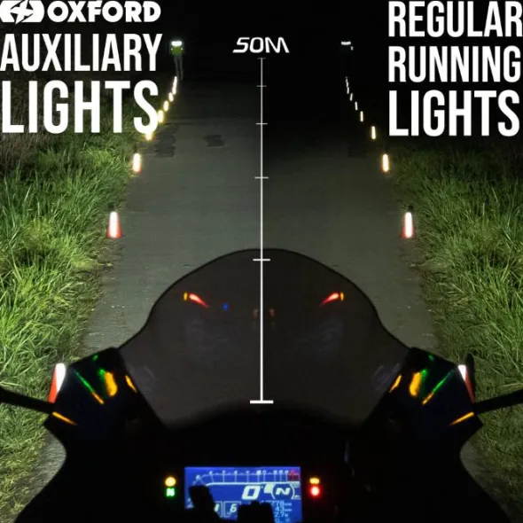 MC Forlygte – Oxford Auxiliary Lights 2300 Lumens EL380