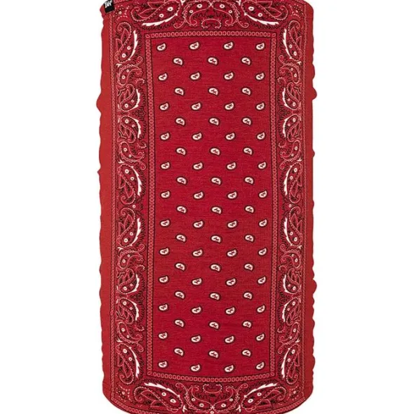 MC-Halsrør – Zan Headgear Motley Tube Fleece Red Paisley