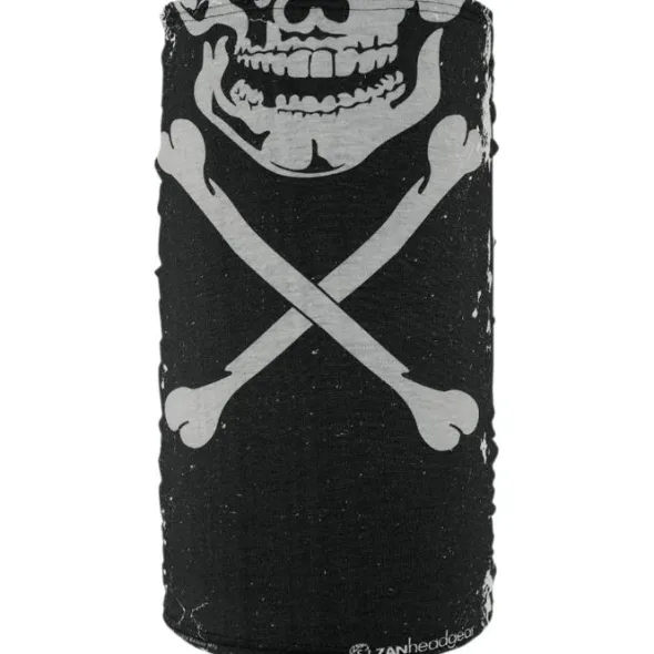 MC-Halsrør – Zan Headgear Motley Tube Fleece Skull Xbones