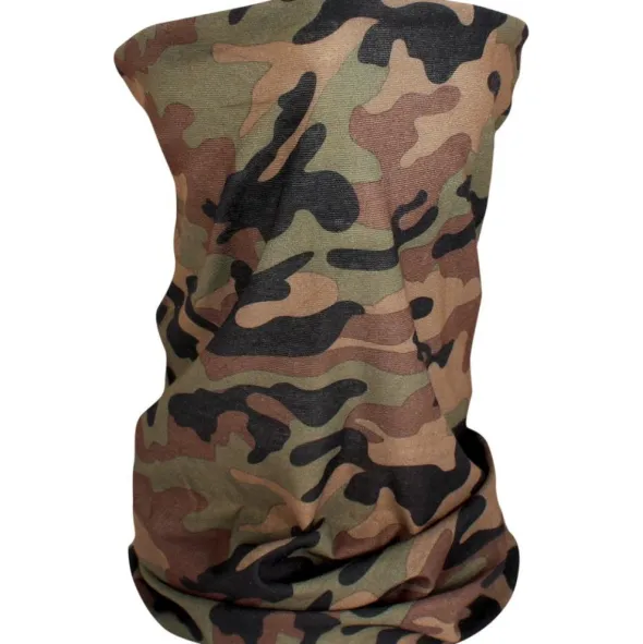 MC-Halsrør – Zan Headgear Motley Tube Fleece Woodland Camo