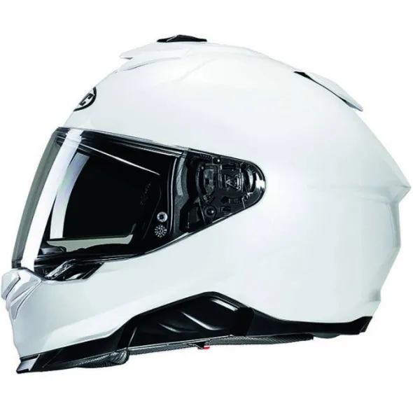 MC-hjelm fullface – HJC I71 Pearl White