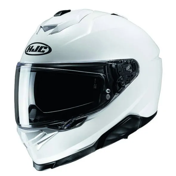 MC-hjelm fullface – HJC I71 Pearl White