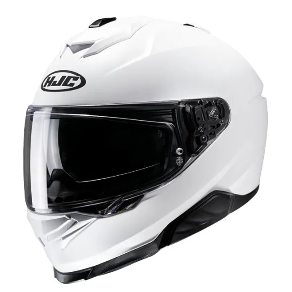 MC-hjelm fullface – HJC I71 Semi Flat Pearl White