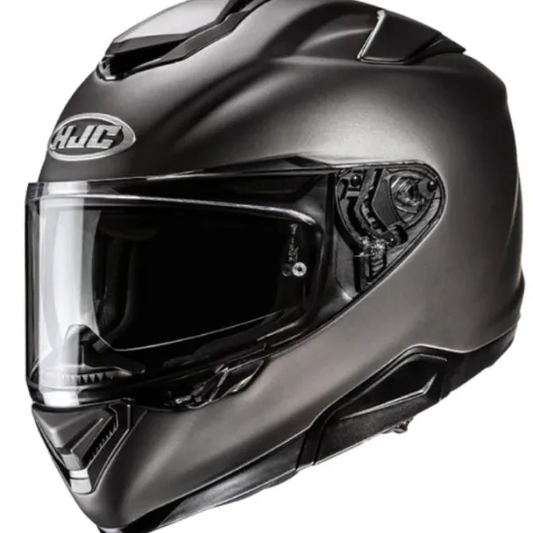 MC-hjelm fullface – HJC RPHA72 Semi Flat Titanium
