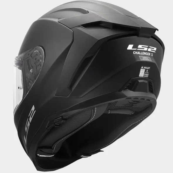 MC-hjelm fullface – LS2 Challenger II Mat Sort