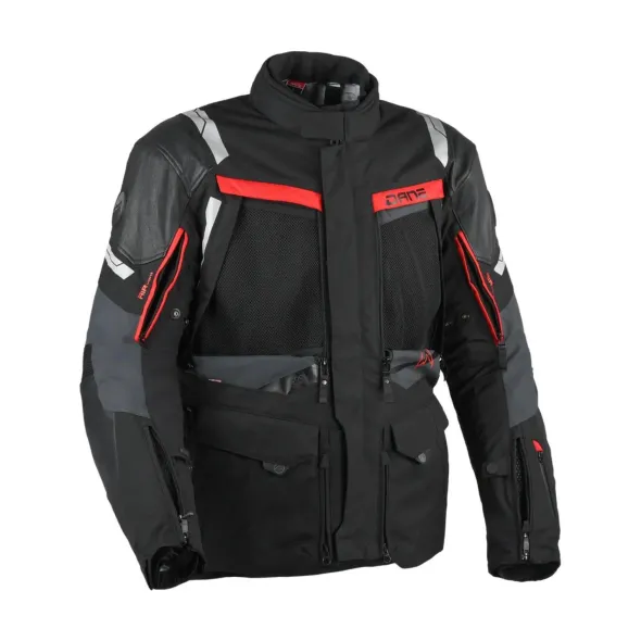 MC-Jakke – Dane Eventyr Gore-Tex Sort/Rød