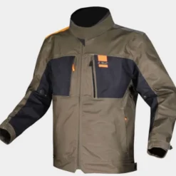 MC-Jakke – LS2 Titanium Grøn/Blå/Orange