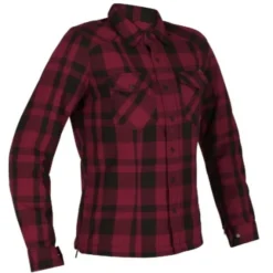 MC-Jakke – Richa Forest Dame Shirt Sort/Burgundy Str. L
