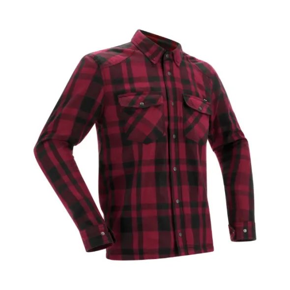 MC-Jakke – Richa Forest Shirt Sort/Burgundy