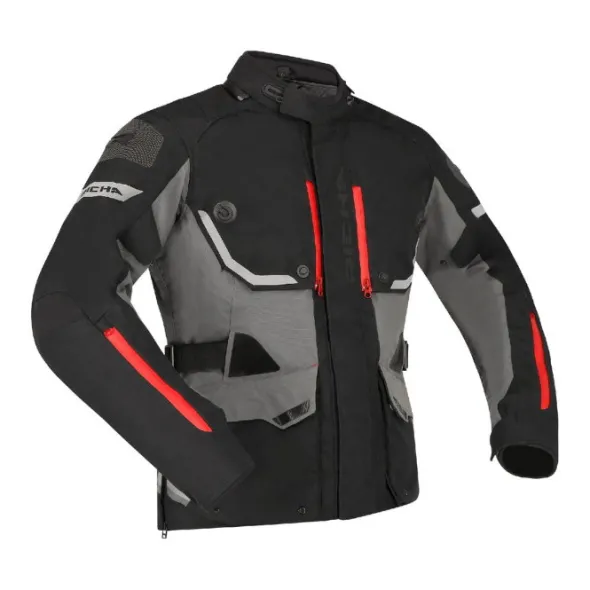 MC-Jakke – Richa Infinity 3 Pro Sort/Grå/Rød