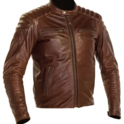 MC-Læderjakke – Richa Daytona 2 Saddle Wood Brown