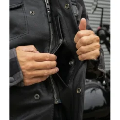 MC Lædervest – CungX Western Diamond Vest Sort