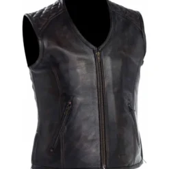 MC Lædervest – Richa Gilet Colt Sort