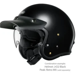 MC-Pilothjelm – Shoei J.O2 Black