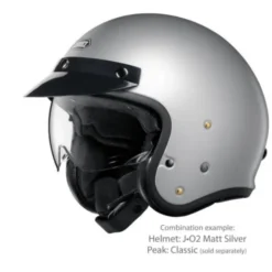 MC-Pilothjelm – Shoei J.O2 Matt Light Silver