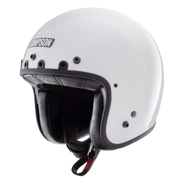 MC-Pilothjelm – Simpson Chopper Blank Hvid 22.06