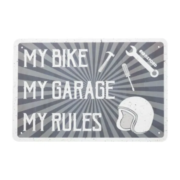 MC-Skilte – Oxford Garageskilt – My Rules OX378