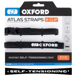 Oxford – Atlas B-Clip 17mm x 1.2M Black (Pair) OX312