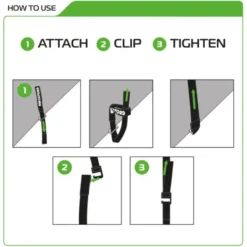 Oxford – Atlas G-Hook 26mm x 2.0M Black (Pair) OX309